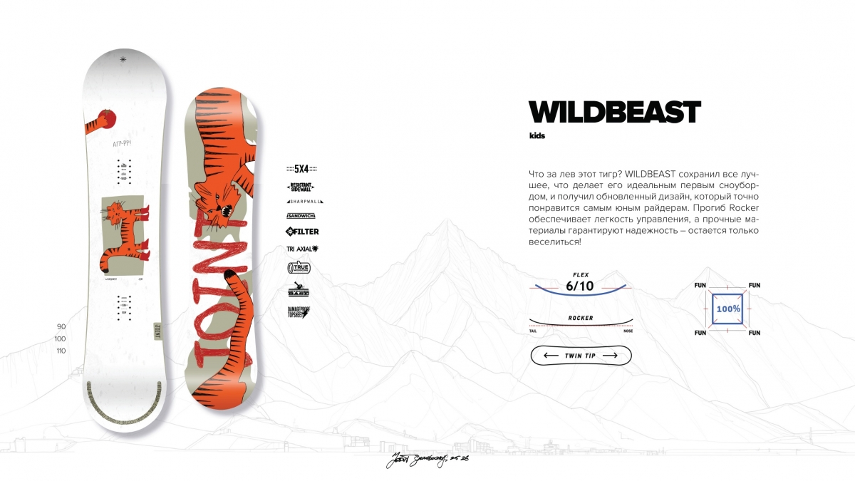 Joint Snowboards Wildbeast FW25/26: первая доска для ребёнка #2