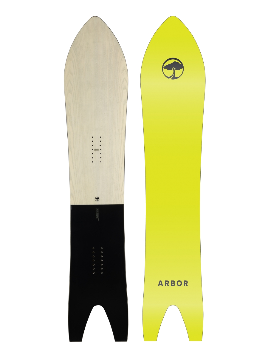 Arbor A-Frame Camber 25-26: мощный направленный сноуборд с serftail #1